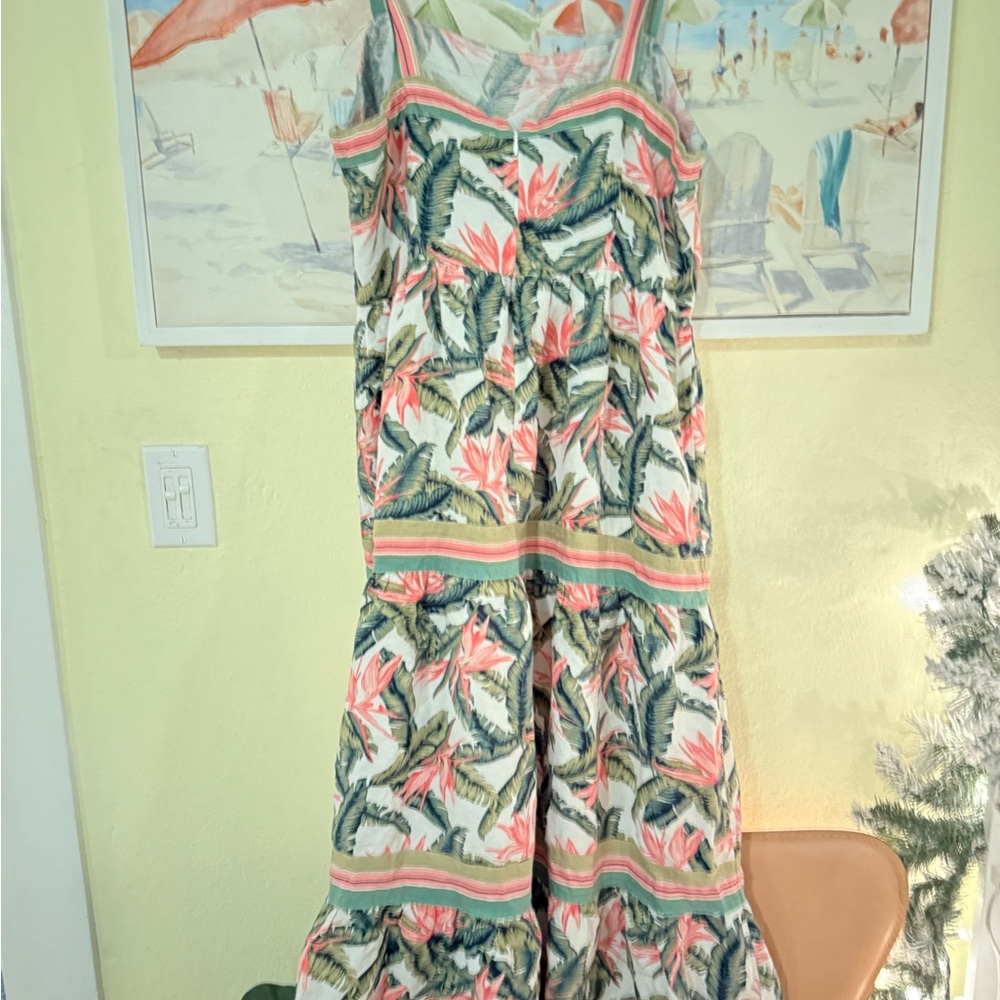 LOFT Tropical Floral Sundress - Picture 2 of 2